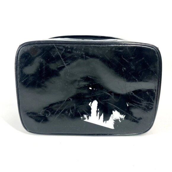 CHANEL vintage CC Vanity Bag 2WAY Shoulder Bag Hand Bag Patent Leather Black - Picture 14 of 14